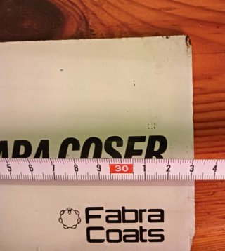 Cartel antiguo FABRA COATS