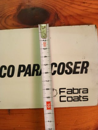 Cartel antiguo FABRA COATS