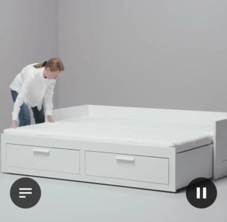 Cama extensible 80x200 con 2 cajones