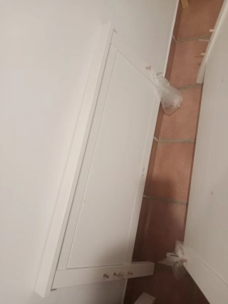Cabecero de cama de madera blanco