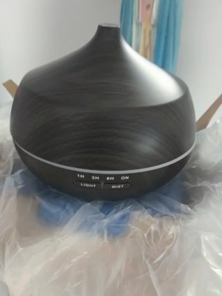 Humidificador Difusor Aromaterapia Madera Oscura