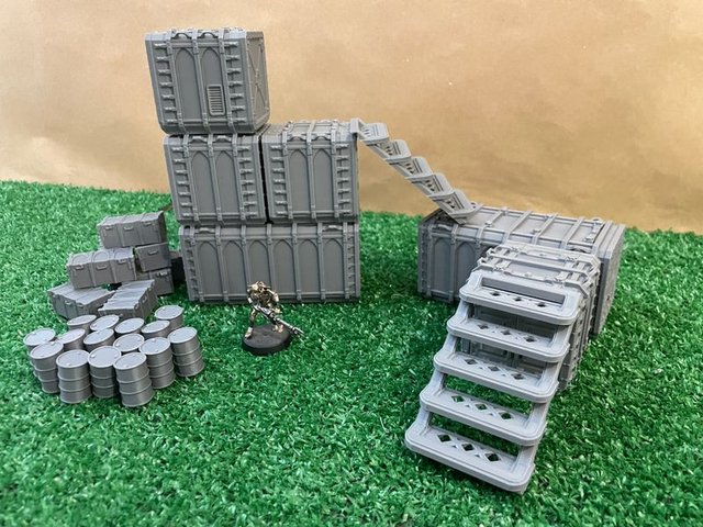 Escenografía Sci-Fi 28mm - Imperial Cargo Complex