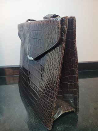 Bolso vintage piel cocodrilo Rhalp Lauren