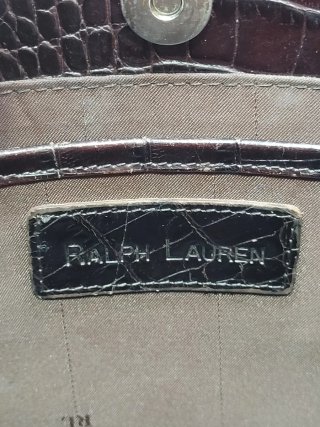 Bolso vintage piel cocodrilo Rhalp Lauren