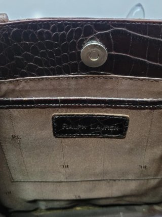 Bolso vintage piel cocodrilo Rhalp Lauren