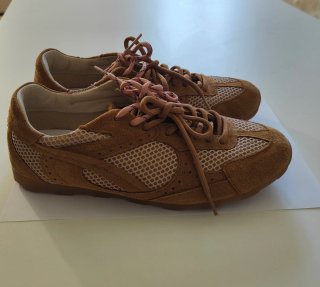 Sneakers Ovye' donna marroni e beige