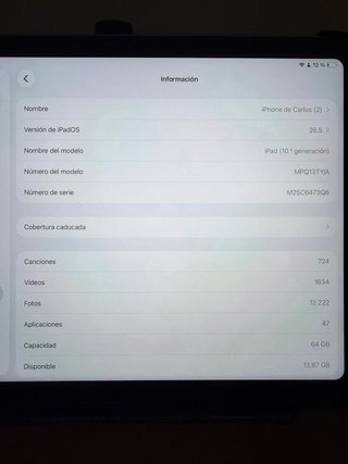 Apple iPad 10ª Generación Azul