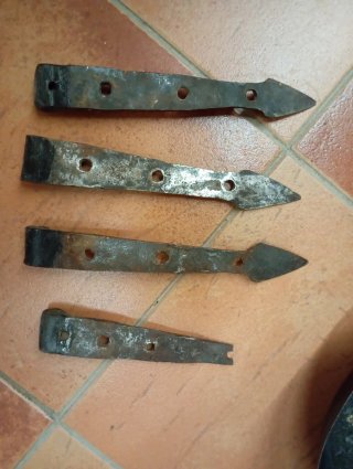 Bisagras de puerta antiguas (4 unidades)