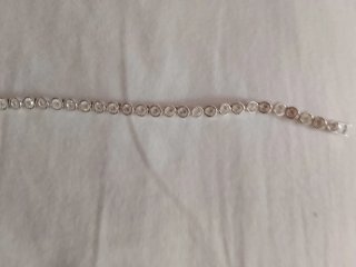 Pulsera de plata con circonitas