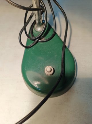 Lampada da tavolo vintage verde