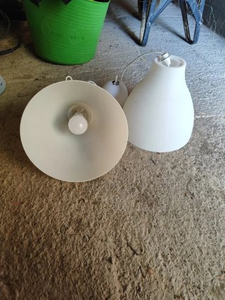 2 Lámparas de Techo Ikea Blancas