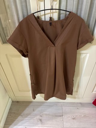 Vestido marrón Mango talla única