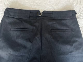 Pantalón vestir Massimo Dutti azul marino grisaceo