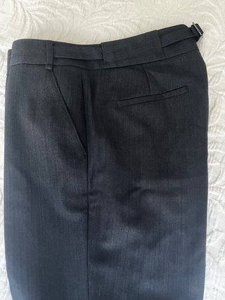 Pantalón vestir Massimo Dutti azul marino grisaceo
