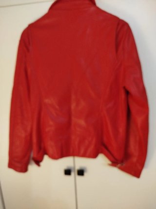 Chaqueta Biker Roja