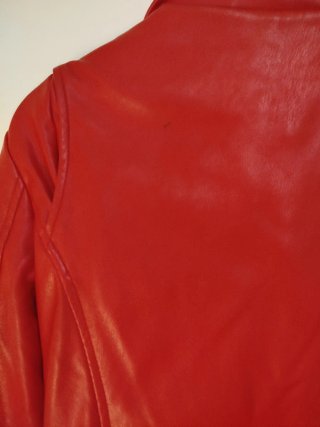 Chaqueta Biker Roja