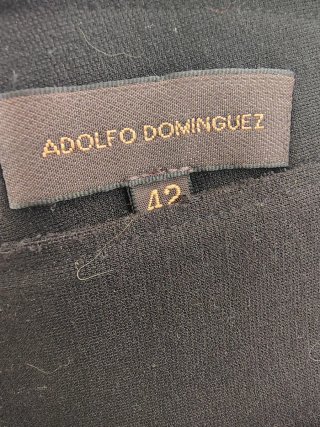 Falda Adolfo Domínguez A-line Negra/Blanca
