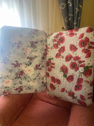 Lote de 2 cojines decorativos florales