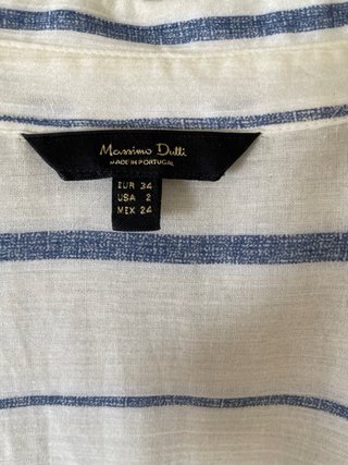 Vestido camisero rayas Massimo Dutti T34