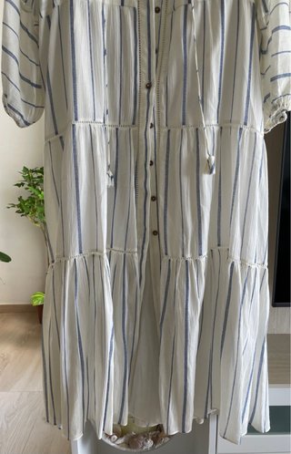 Vestido camisero rayas Massimo Dutti T34
