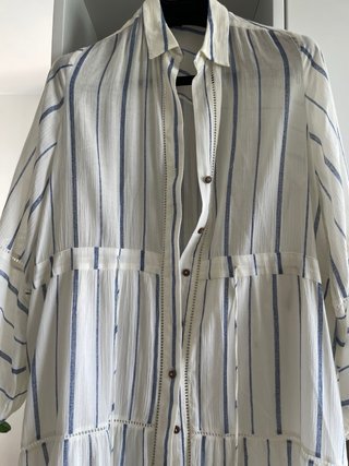 Vestido camisero rayas Massimo Dutti T34