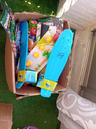 Caja de juguetes varios