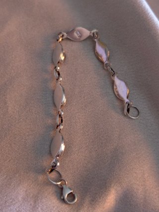Pulsera Plata Ley 925 con Piedra lunar