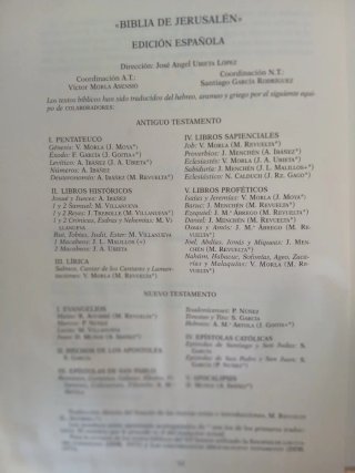 La Biblia de Jerusalén,de lujo tomoI,