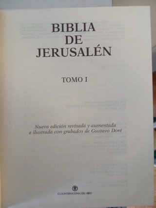La Biblia de Jerusalén,de lujo tomoI,
