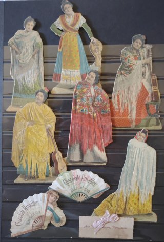 Cromos troquelados victorianos antiguos