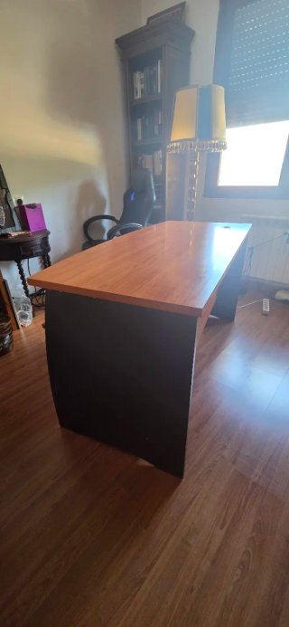 Mesa estudio/ordenador madera y metal