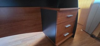 Mesa estudio/ordenador madera y metal