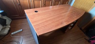 Mesa estudio/ordenador madera y metal