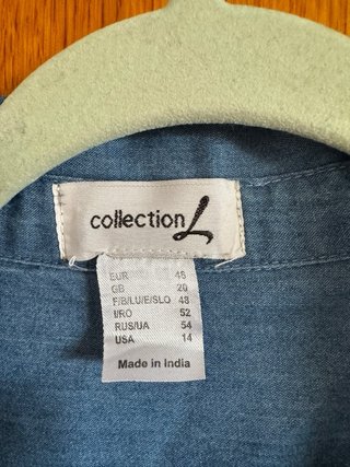 Camisa Túnica Vaquera Collection L Talla xxxl