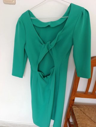 Vestido de cóctel verde