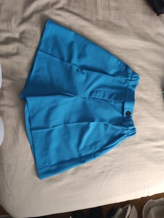 Pantalón corto mujer azul