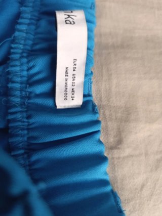Pantalón corto mujer azul
