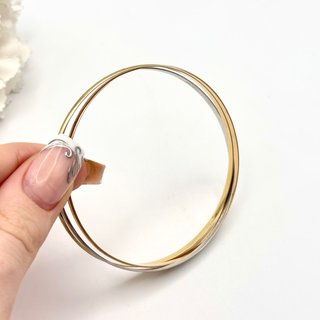 Brazalete Oro 18kt tres colores