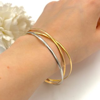 Brazalete Oro 18kt tres colores