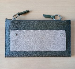 Parfois Monedero Cartera Mujer Verde y Beige