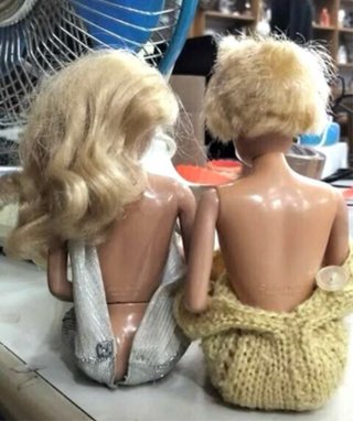 Set 2 Barbie Mattel 1966 Vintage m543