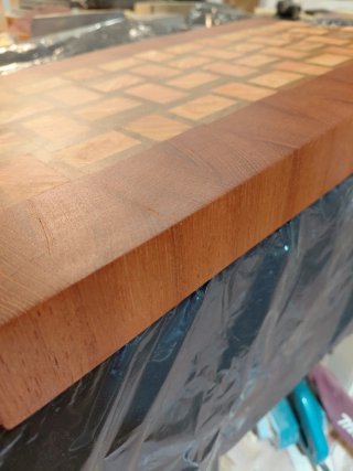 Tabla de cocina artesanal de madera