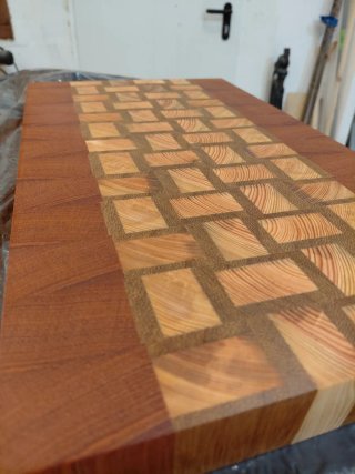 Tabla de cocina artesanal de madera