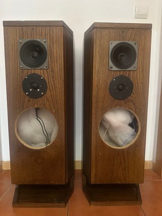 Altavoces Madera Vintage Marrones