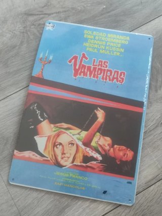 Cartel Metálico Las Vampiras / Vampyros Lesbos