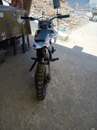 Moto de Cross 333 Azul y Blanca
