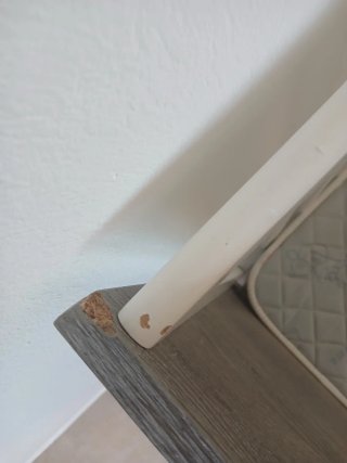 Cuna bebé madera y blanco