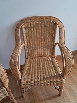 Conjunto 2 Sillas Mimbre Clásicas