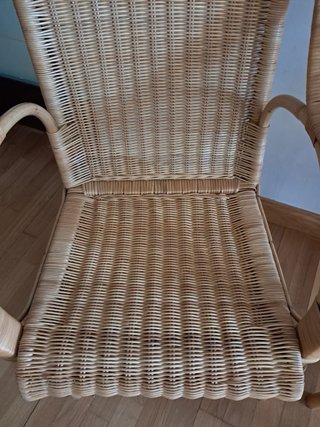 Conjunto 2 Sillas Mimbre Clásicas