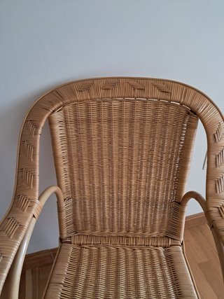 Conjunto 2 Sillas Mimbre Clásicas